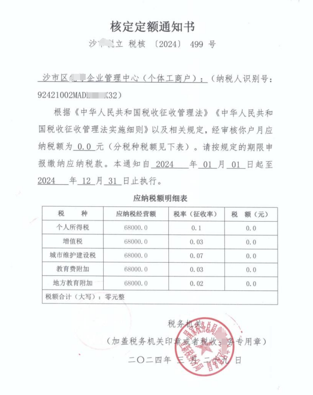 廣州個體戶核定征收的要求
