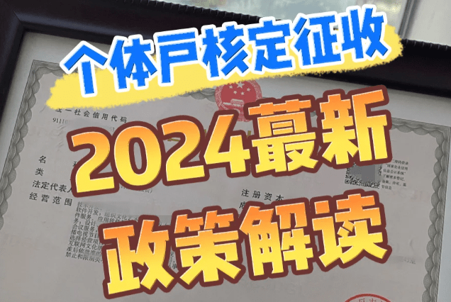 個體戶核定征收2024新政策