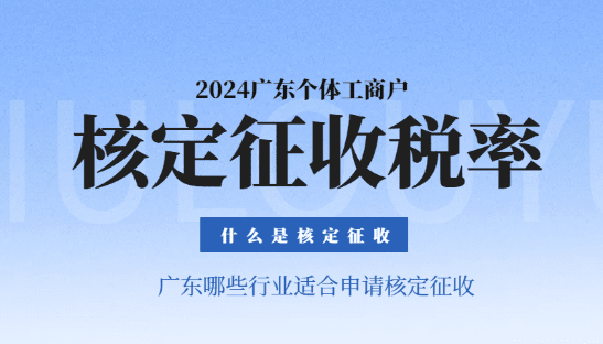2024年廣東個體工商戶核定征收稅率！