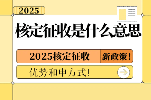 核定征收是什么意思？2025新政策的優勢和申請方式！