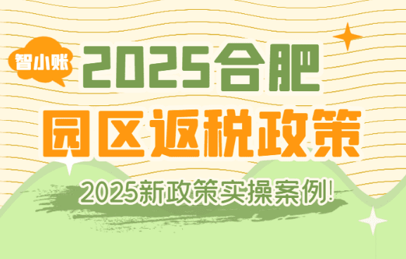 合肥園區(qū)返稅政策！2025新政策解析（附實(shí)操案例）！