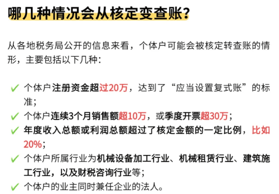 2026核定征收變成了查賬征收怎么辦?