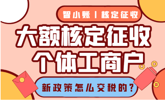 大額核定征收的個體工商戶怎么交稅?2025新政策需要交哪些稅!