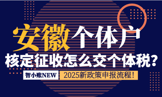 安徽個(gè)體戶核定征收怎么交個(gè)稅？申報(bào)流程！
