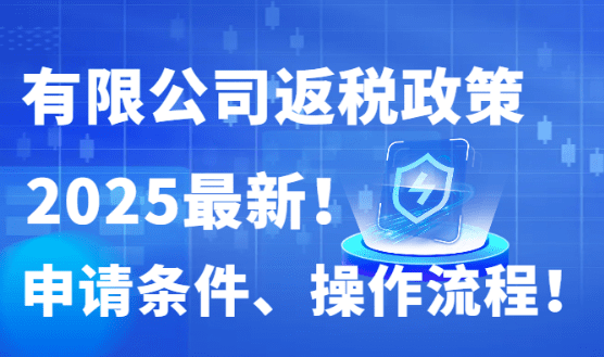 有限公司返稅政策2025最新！