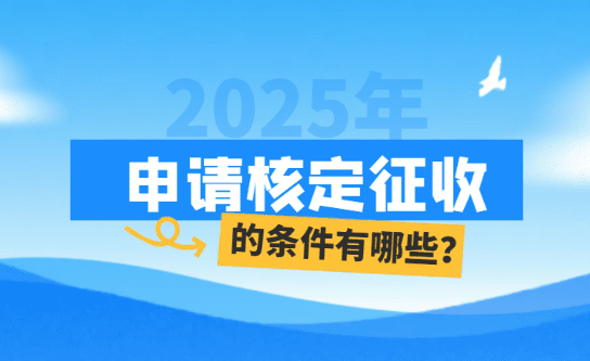 2025申請核定征收的條件有哪些？