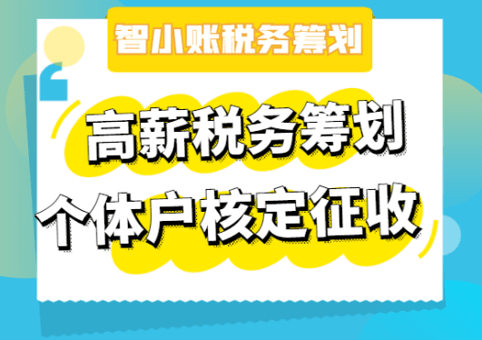 2025高薪稅務(wù)籌劃方案！高收入人群核定征收！