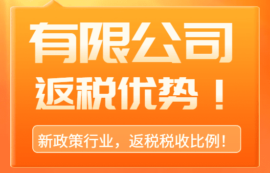 有限公司返稅優勢!2025新政策行業、稅種返稅比例優勢!