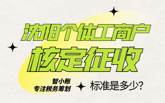 沈陽個體工商戶核定征收標準是多少？