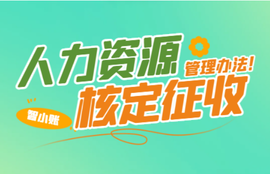 人力資源核定征收管理辦法！