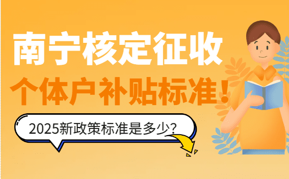 南寧核定征收個(gè)體戶補(bǔ)貼標(biāo)準(zhǔn)是多少?