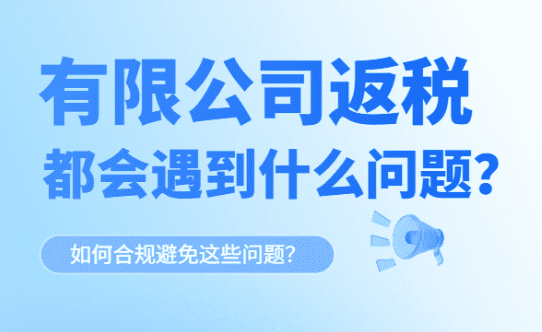有限公司返稅都會遇到什么問題？如何避免這些問題！