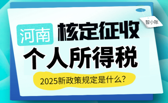河南核定征收個人所得稅規定是什么？