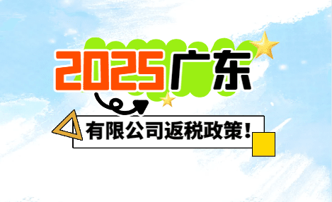2025年廣東有限公司返稅政策！