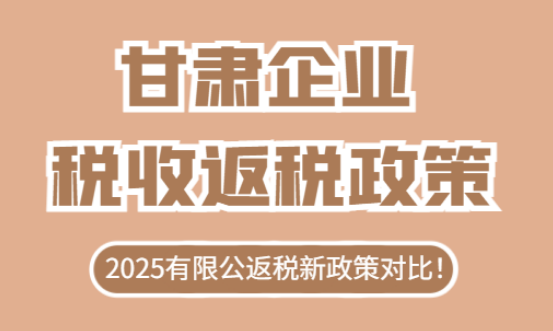 甘肅企業(yè)稅收返還政策！