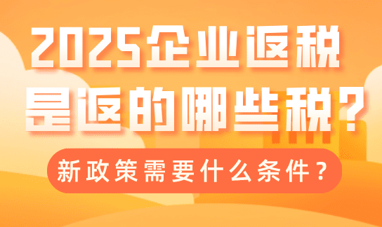 企業(yè)返稅是返哪些稅？稅收返還新政策需要什么條件？