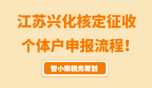 江蘇興化核定征收個體戶申報流程！