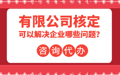 有限公司核定可以解決企業(yè)哪些問題？