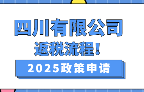 四川有限公司返稅流程！