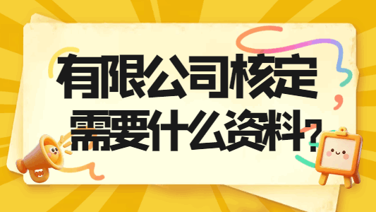 有限公司核定需要什么資料？