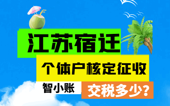 江蘇宿遷個(gè)體戶核定征收交稅多少？