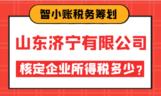 山東濟寧有限公司核定企業(yè)所得稅多少?