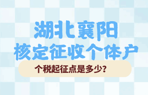 湖北襄陽核定征收個體戶個稅起征點是多少？