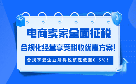 2025年電商賣家全面征稅，合規(guī)化經(jīng)營享受稅收優(yōu)惠方案！