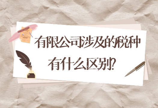有限公司返稅涉及的稅種有什么區別呢？