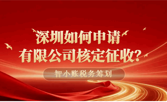 深圳如何申請有限公司核定征收？