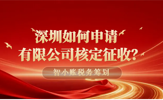 深圳如何申請有限公司核定征收？