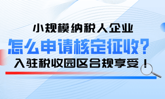 小規模納稅人企業怎么申請核定征收?