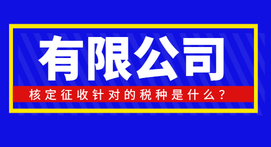 有限公司核定征收針對的稅種是什么?