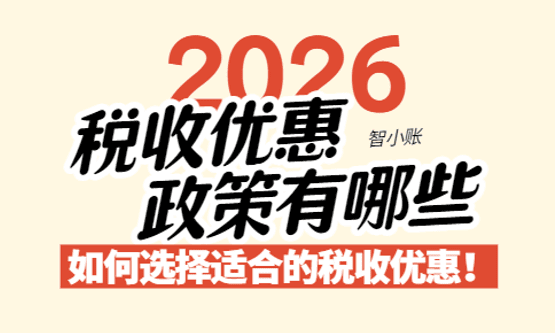 2026年稅收優(yōu)惠政策有哪些？選擇適合的稅收優(yōu)惠政策！