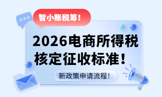 2026電商所得稅核定征收標準?。ㄐ抡呱暾埩鞒蹋。? style=