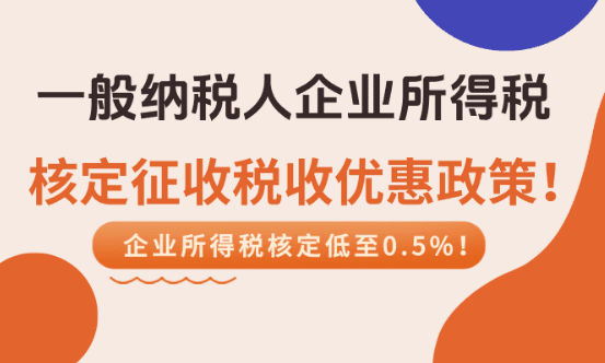 2026一般納稅人企業所得稅核定征收政策！