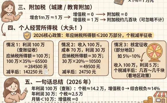 2026個體工商戶怎么交稅?有哪些稅收優(yōu)惠?