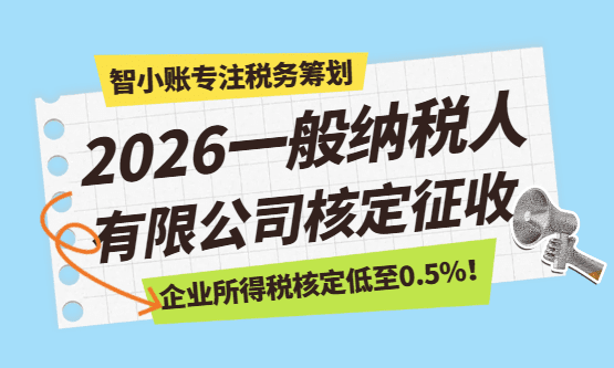 2026一般納稅人有限公司的核定征收政策！